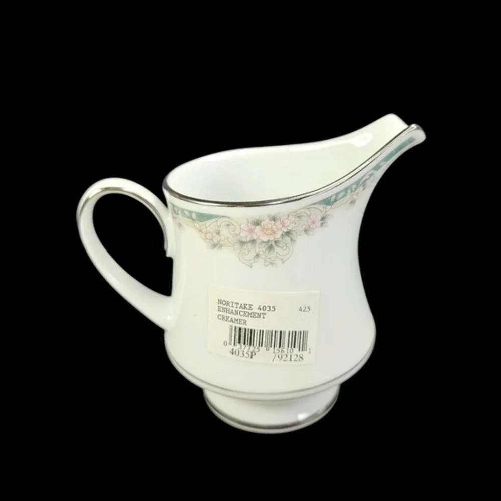Noritake Enhancement Creamer 8 Ounce Serving Dinner‎ Floral 4035 Retired New